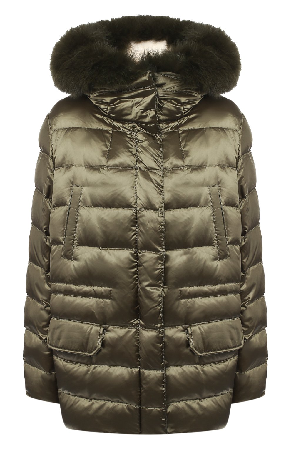 Стеганая куртка с капюшоном и подстежкой из меха кролика YS ARMY PARIS, арт. 9WFV04272NY5X, фото 1