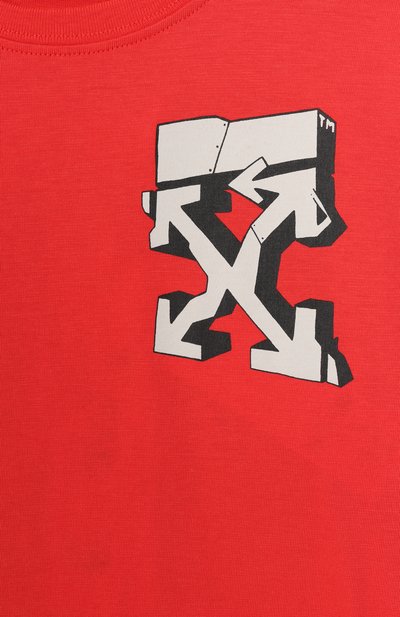 Хлопковая футболка OFF-WHITE, арт. 0BAA002F25JER00B/4-12, фото 3
