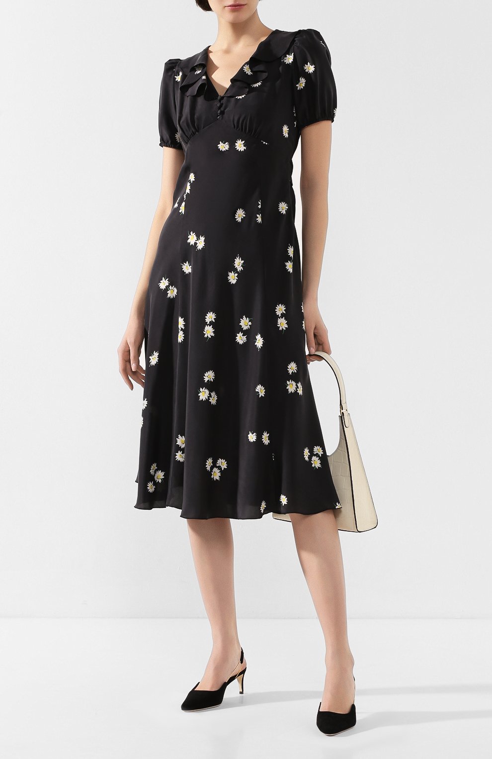 Шелковое платье MARC JACOBS (THE) черного цвета по цене 47650 руб., арт. V5000030, фото 2 Шелковое платье MARC JACOBS (THE), арт. V5000030, фото 2