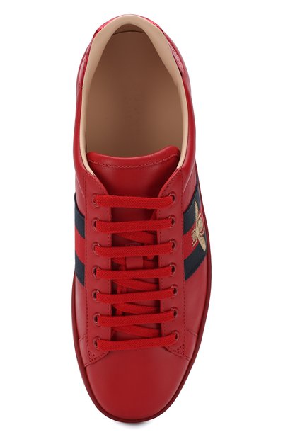 Кожаные кеды ace GUCCI, арт. 429446/A38G0, фото 5