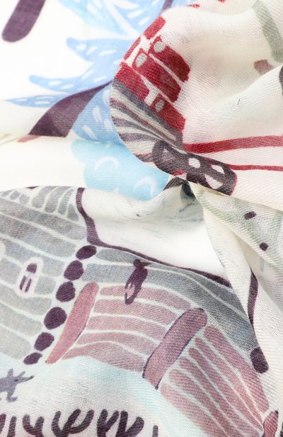 Шаль зимняя деревня из кашемира и шерсти GOURJI, арт. 91233555/6144114, фото 3