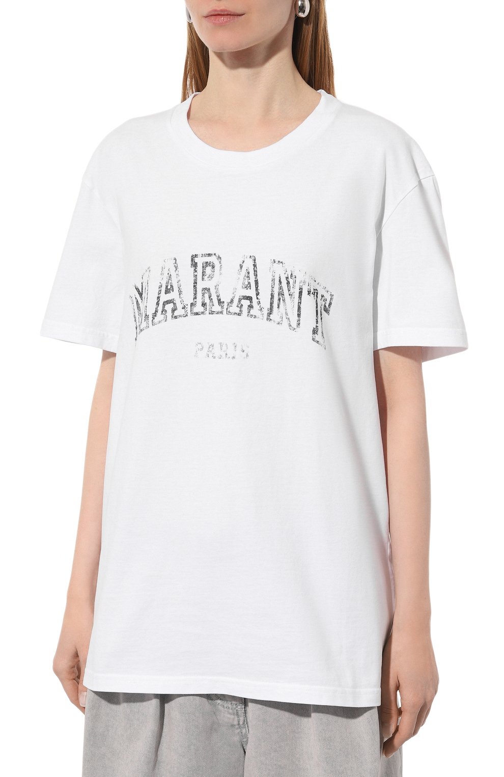 Хлопковая футболка ISABEL MARANT ETOILE, арт. 23PTS0069FA-A1N97E, фото 3