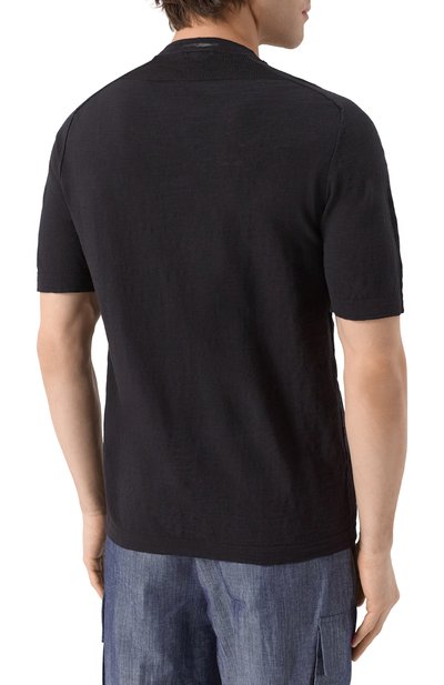 Футболка из хлопка и льна TRANSIT, арт. CFUTRZ8431, фото 4