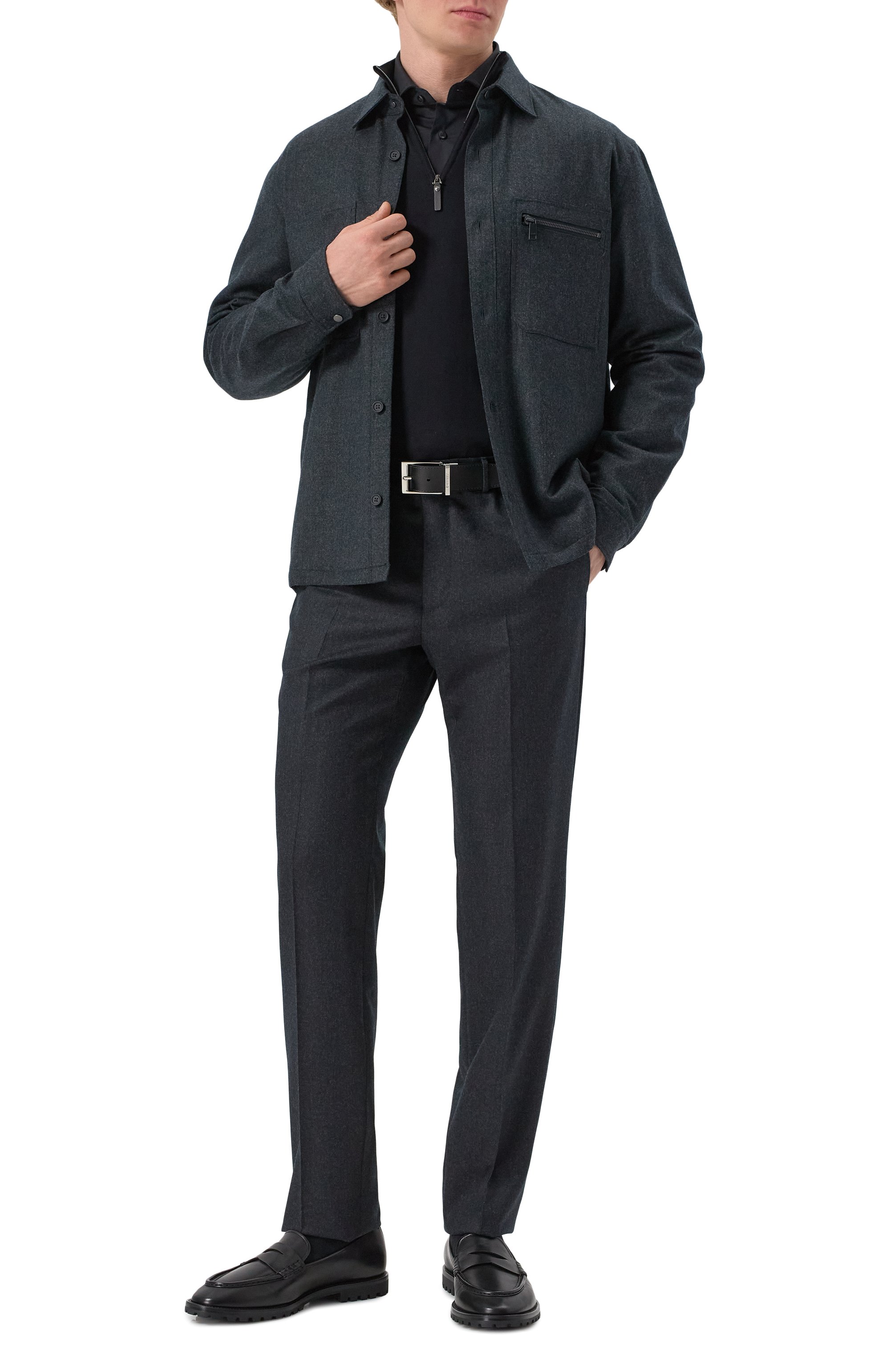 Кожаные пенни-лоферы sandrew BALLY, арт. MSF0GB/BU005, фото 2