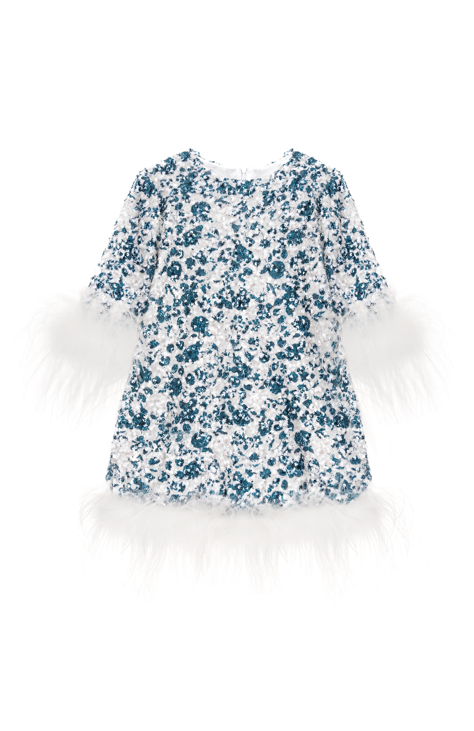 Платье с отделкой пайетками DESIGNERS CAT, арт. 100000K01001873/FEATHER/10-12, фото 1