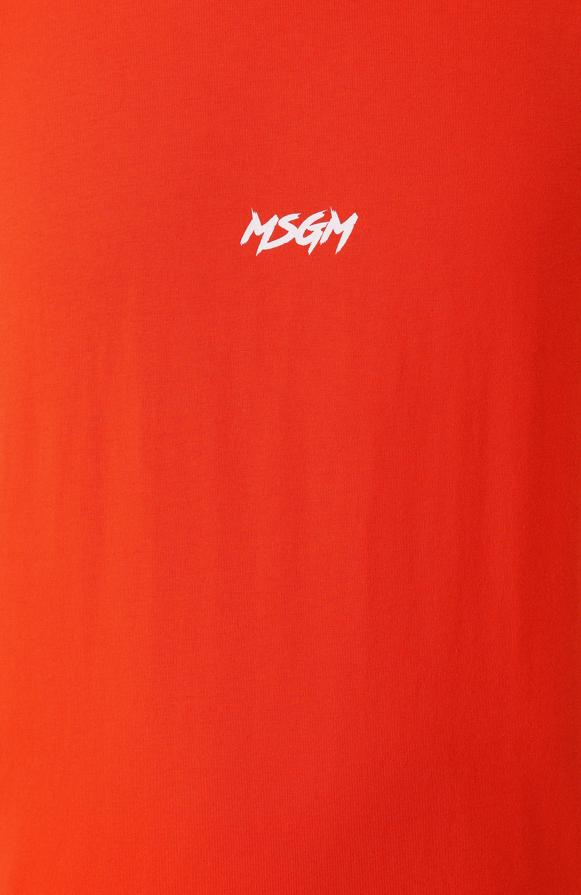 Хлопковая футболка MSGM, арт. 3840MM119/257002, фото 6