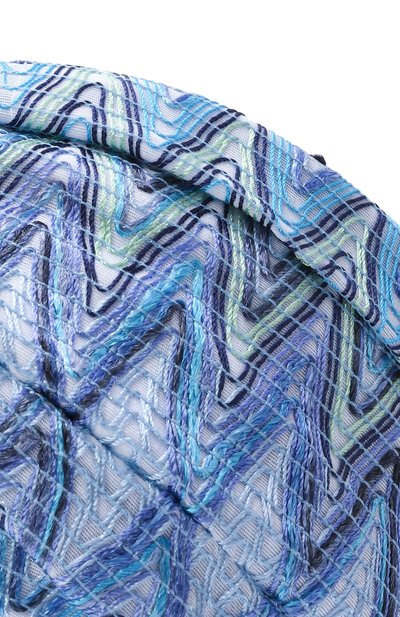 Повязка на голову из вискозы MISSONI светло-синего цвета по цене 17400 руб., арт. FCFLVIDA112, фото 4 Повязка на голову из вискозы MISSONI, арт. FCFLVIDA112, фото 4