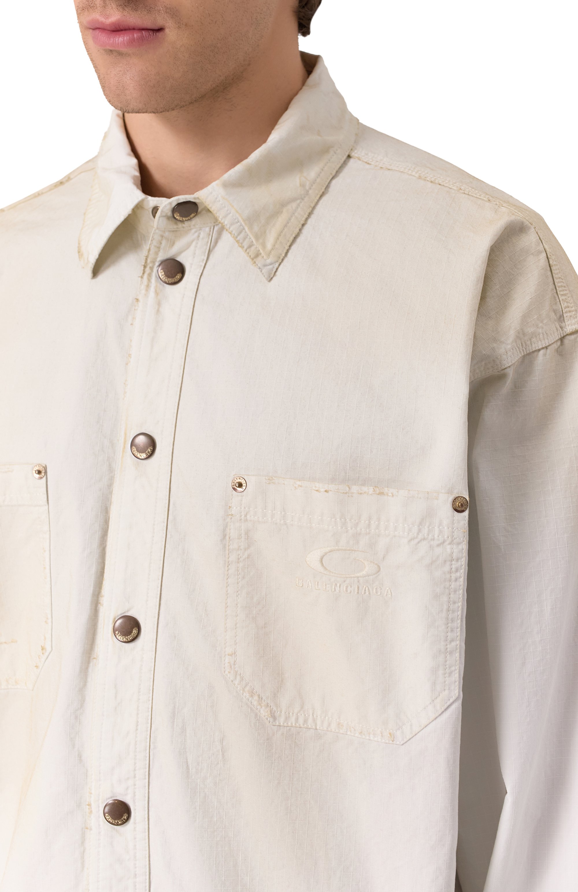 Хлопковая рубашка BALENCIAGA, арт. 831349/TSP01, фото 5