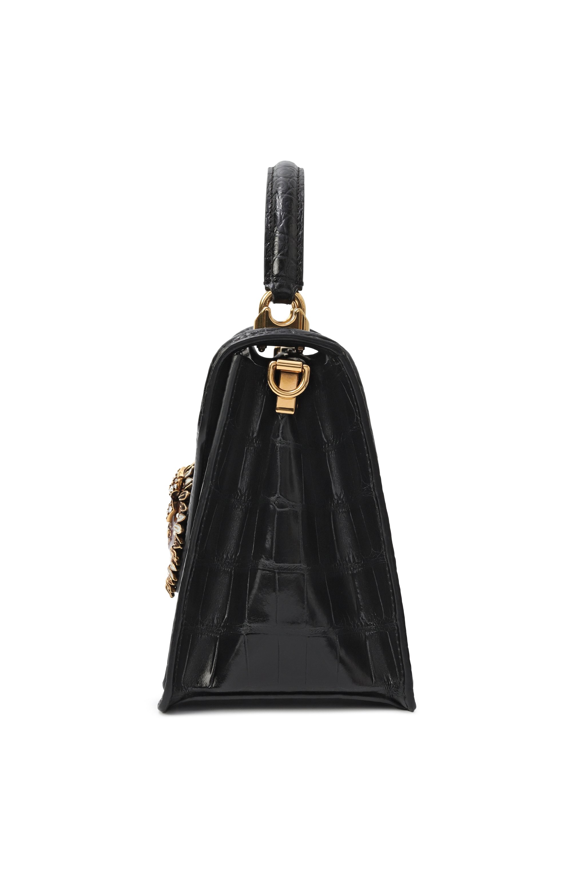 Сумка devotion small из кожи аллигатора DOLCE & GABBANA, арт. BB6727/A2R08/AMIS, фото 4