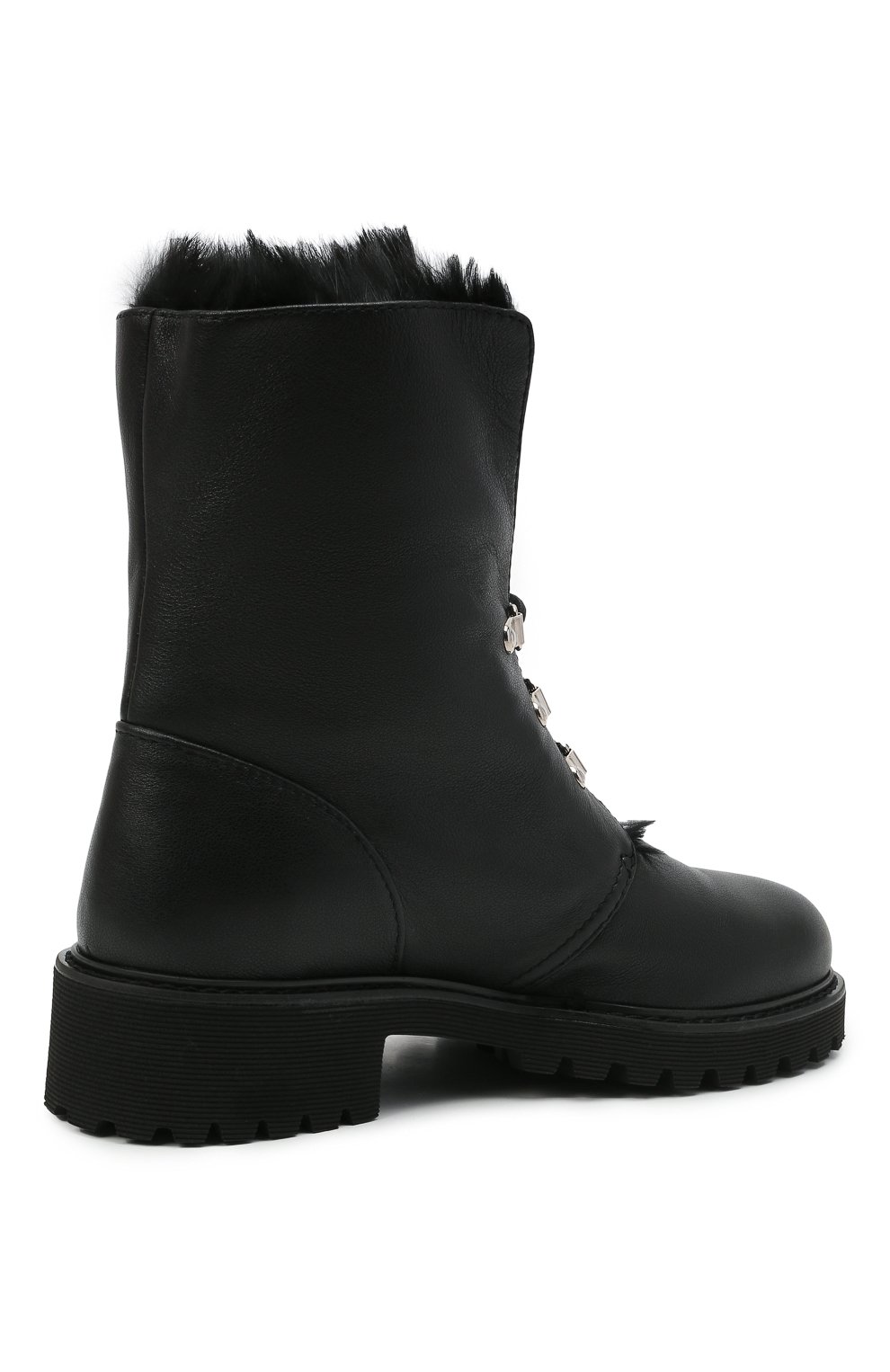 Кожаные ботинки GIUSEPPE ZANOTTI DESIGN черного цвета по цене 127000 руб., арт. I070009/009, фото 4 Кожаные ботинки GIUSEPPE ZANOTTI DESIGN, арт. I070009/009, фото 4