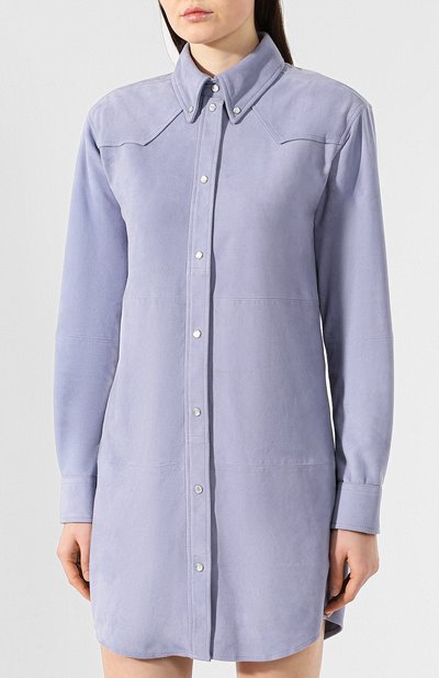 Кожаное платье-рубашка ISABEL MARANT ETOILE, арт. R01286-19P047E/SENNA, фото 3