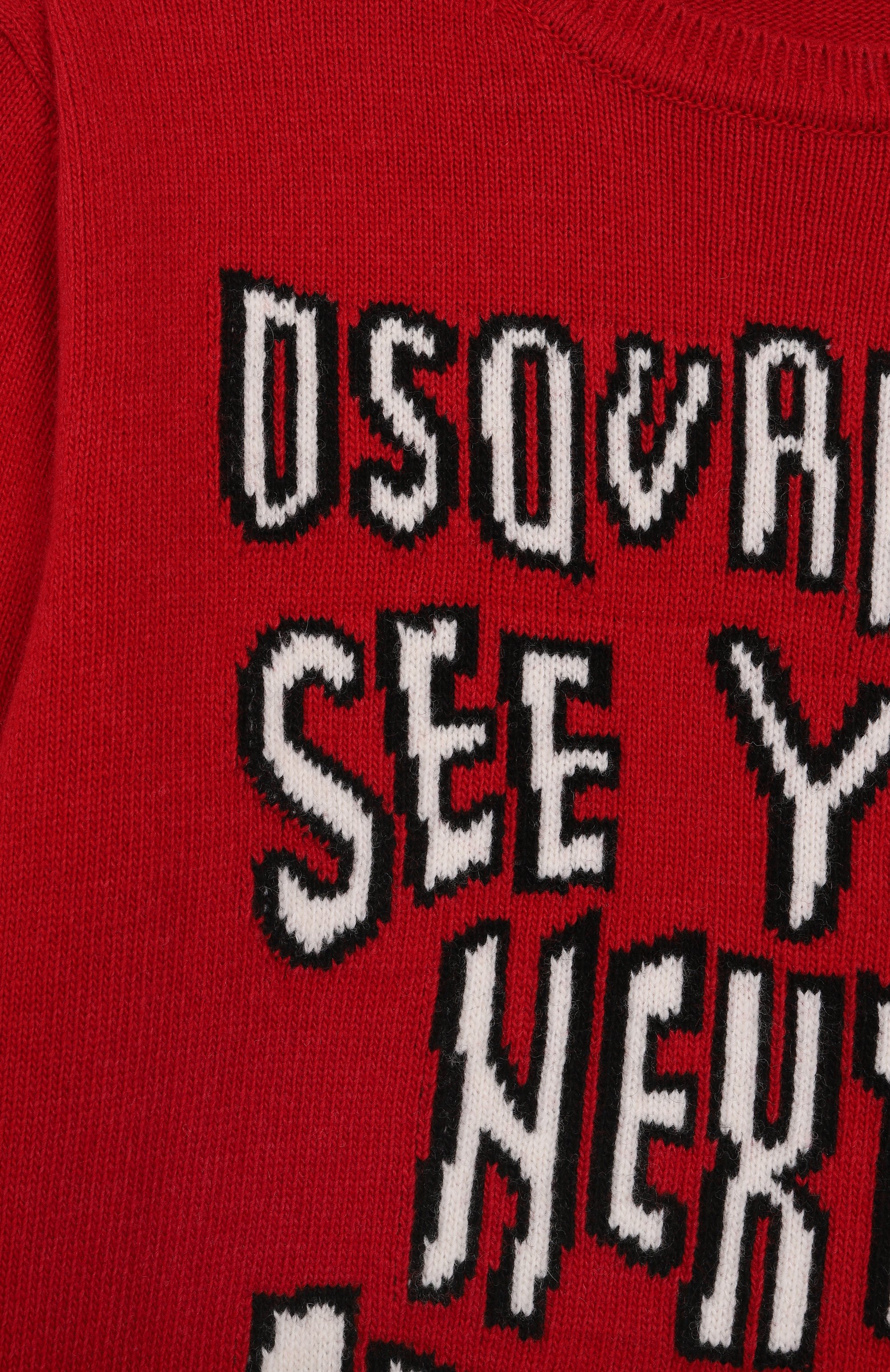 Пуловер из хлопка и шерсти DSQUARED2, арт. DQ3067/D0AFE, фото 3