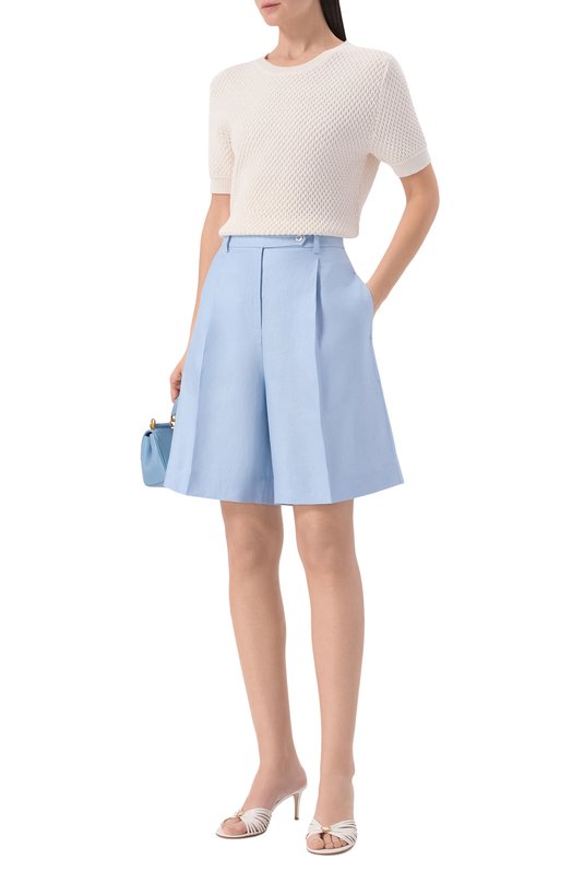 Льняные шорты MVST M26.2PW.T900/T30 Голубой  M26.2PW.T900/T30 Фото 2