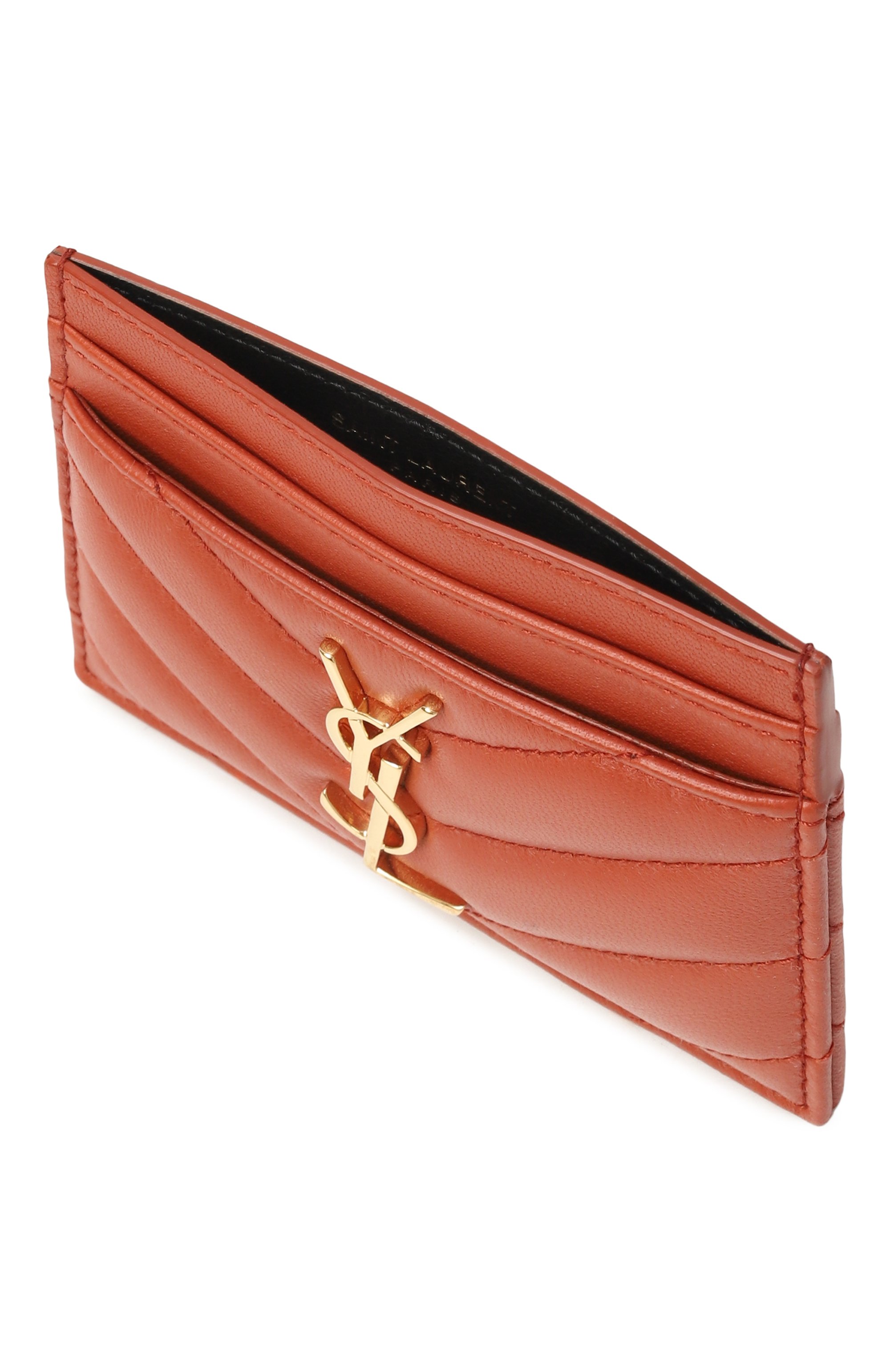 Кожаный футляр для кредитных карт SAINT LAURENT, арт. 423291/AAA44, фото 3