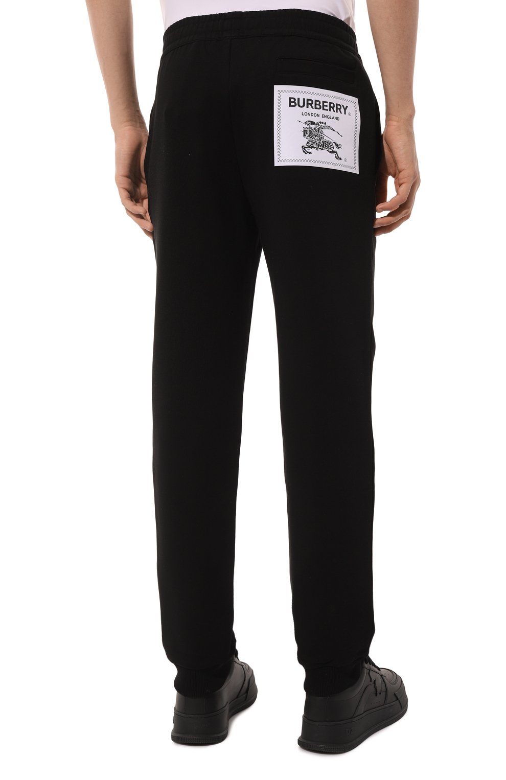 Хлопковые джоггеры BURBERRY, арт. 8064432, фото 4