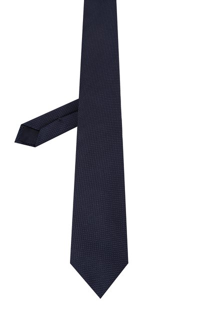 Шелковый галстук CORNELIANI темно-синего цвета по цене 19550 руб., арт. 92U302-3820304, фото 3 Шелковый галстук CORNELIANI, арт. 92U302-3820304, фото 3