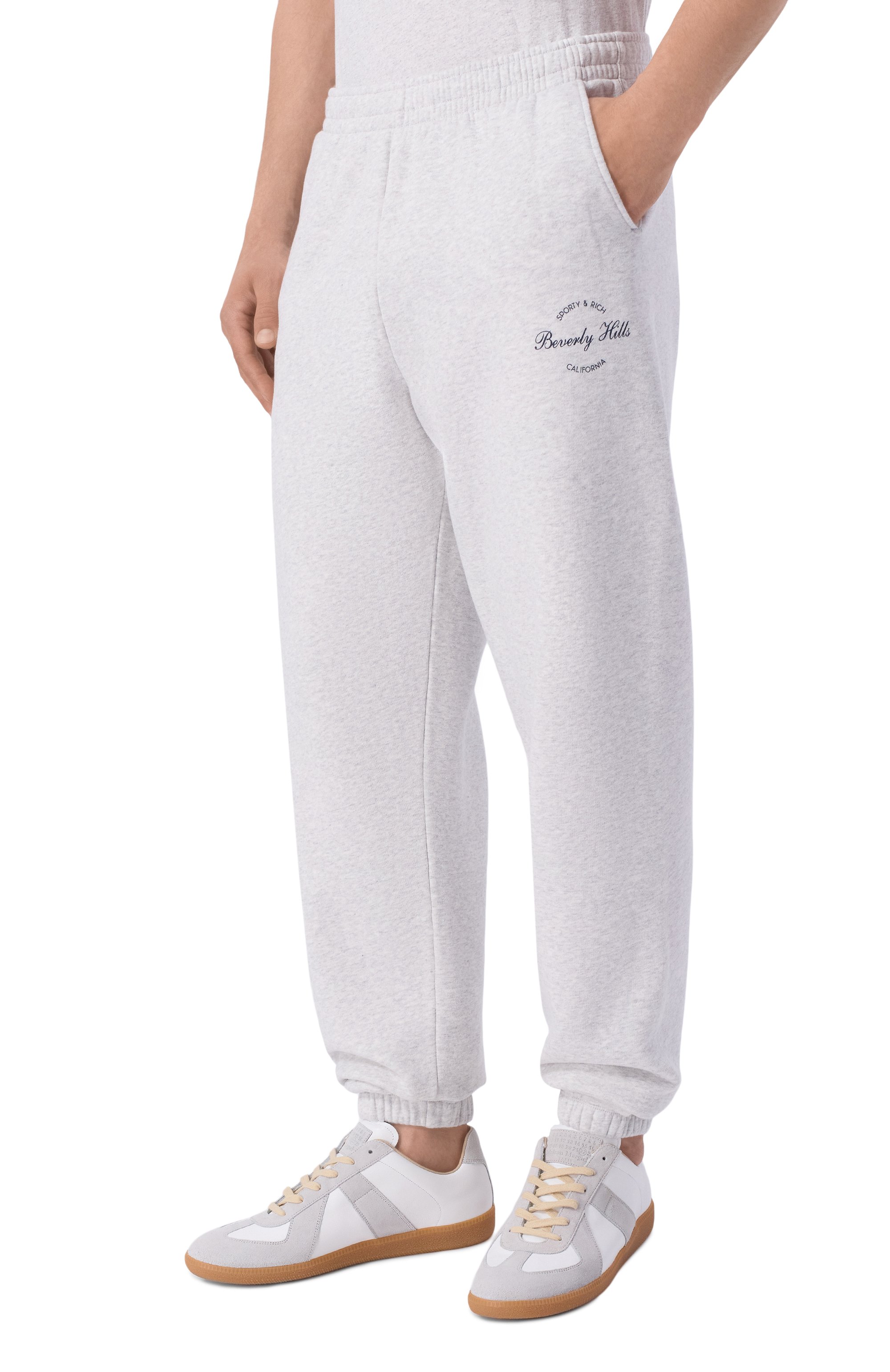 Хлопков ые джоггеры SPORTY AND RICH, арт. PA07076257GY03, фото 3