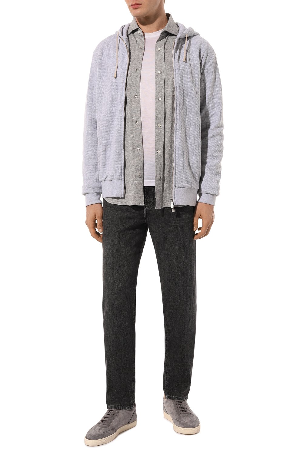 Рубашка изо льна и хлопка BRUNELLO CUCINELLI, арт. MW835B2289, фото 2