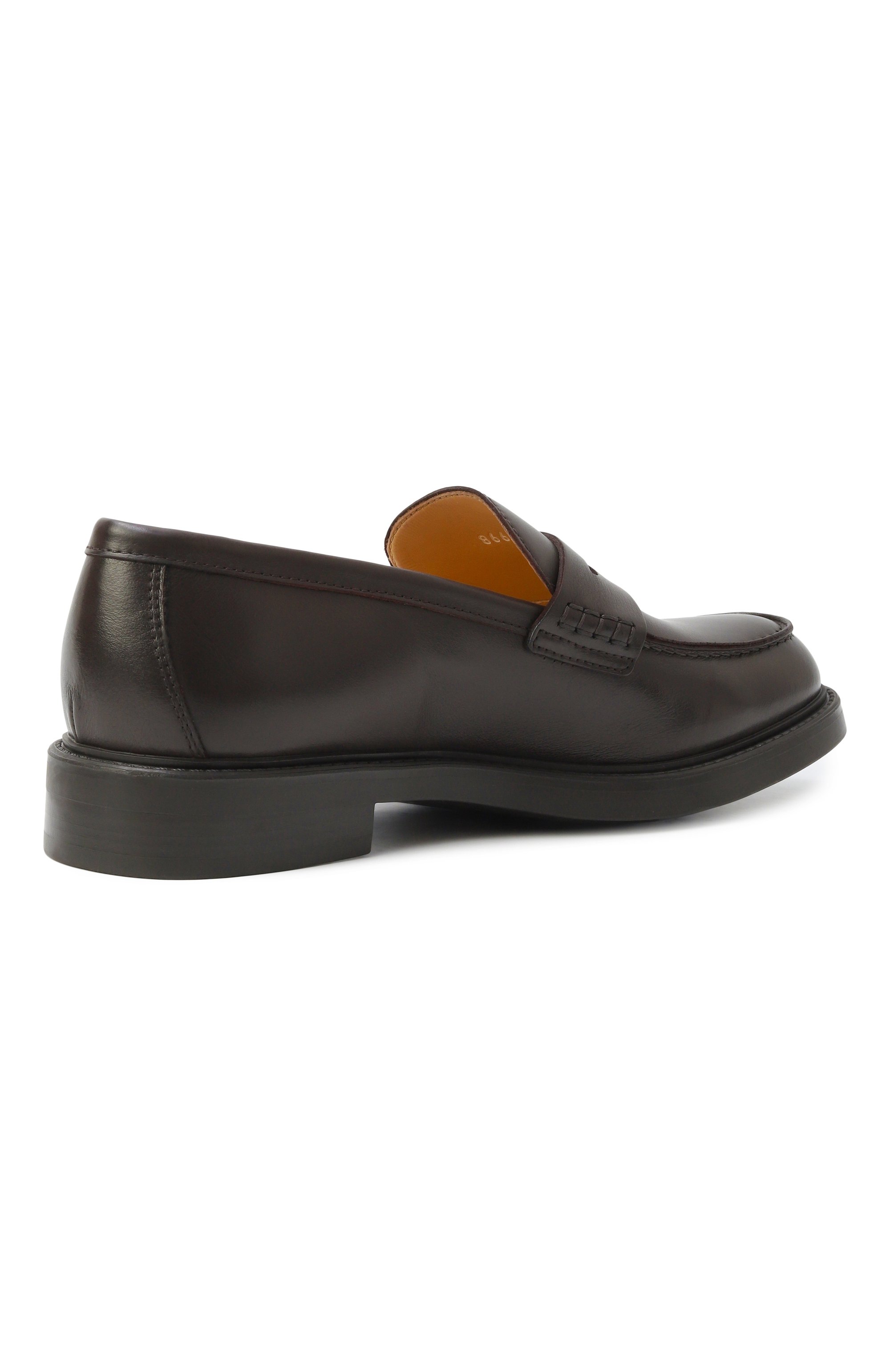 Кожаные пенни-лоферы DOUCAL'S, арт. DD8664BRUGUF214T, фото 5