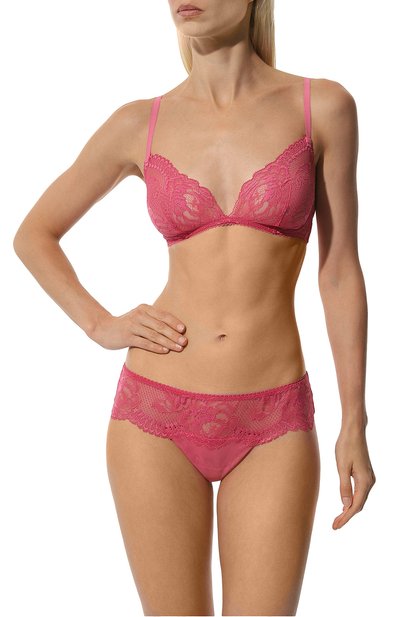 Бюстгальтер с мягкой чашкой LA PERLA розового цвета по цене 17550 руб., арт. 004890C, фото 2 Бюстгальтер с мягкой чашкой LA PERLA, арт. 004890C, фото 2