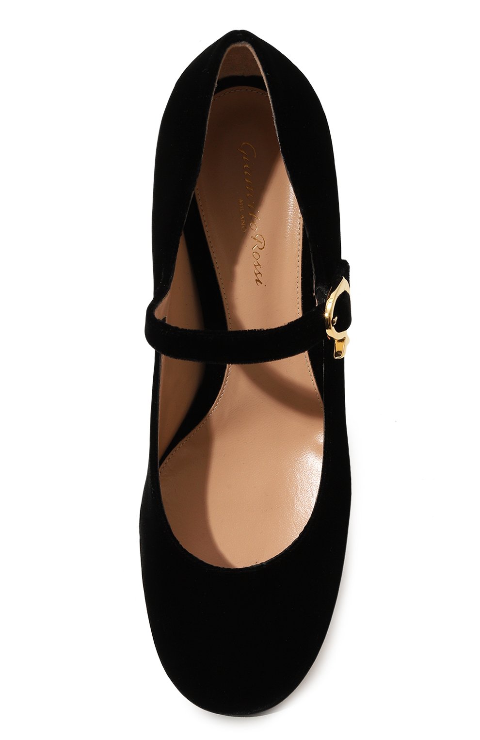 Текстильные туфли mary ribbon GIANVITO ROSSI, арт. G22101.45RIC.VELNER0, фото 6