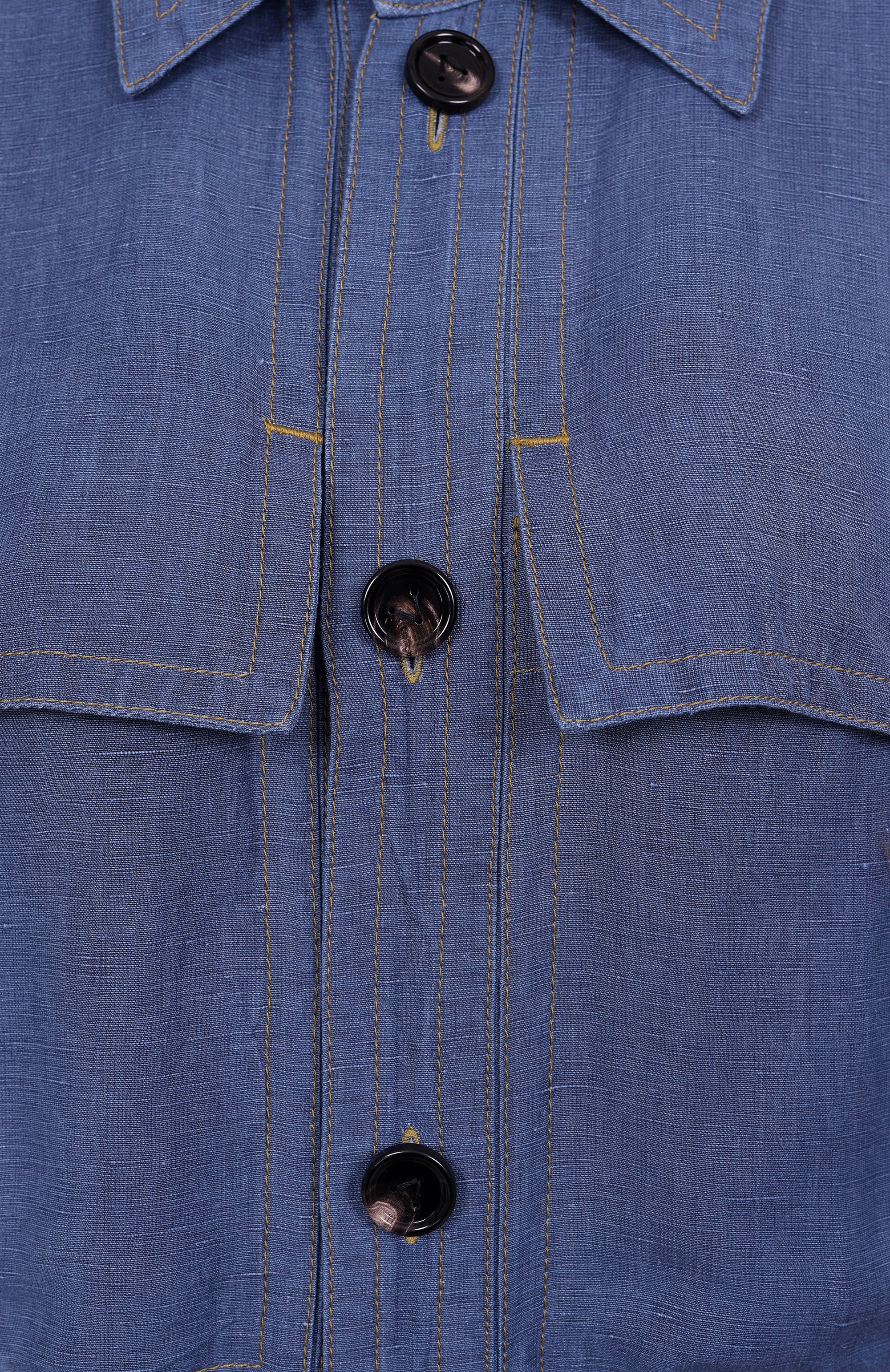 Платье из вискозы и льна BOTTEGA VENETA, арт. 808563/V4CX0, фото 6