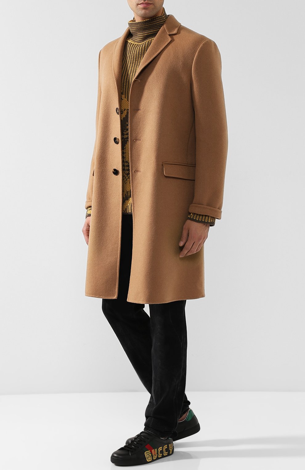 Кожаные кеды new ace на шнуровке GUCCI, арт. 523455/0G290, фото 2