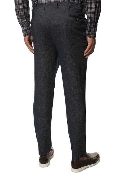 Брюки из хлопка и льна EDUARD DRESSLER, арт. 250138/53W26, фото 4