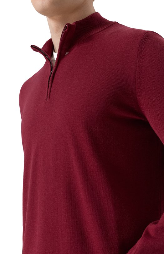 Шерстяной джемпер BOSS 50528300 Бордовый  50528300 Фото 5