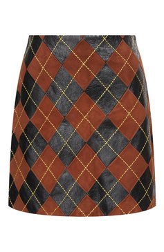 Кожаная юбка MIU MIU, арт. MPD639-1U61-F0324, фото 1