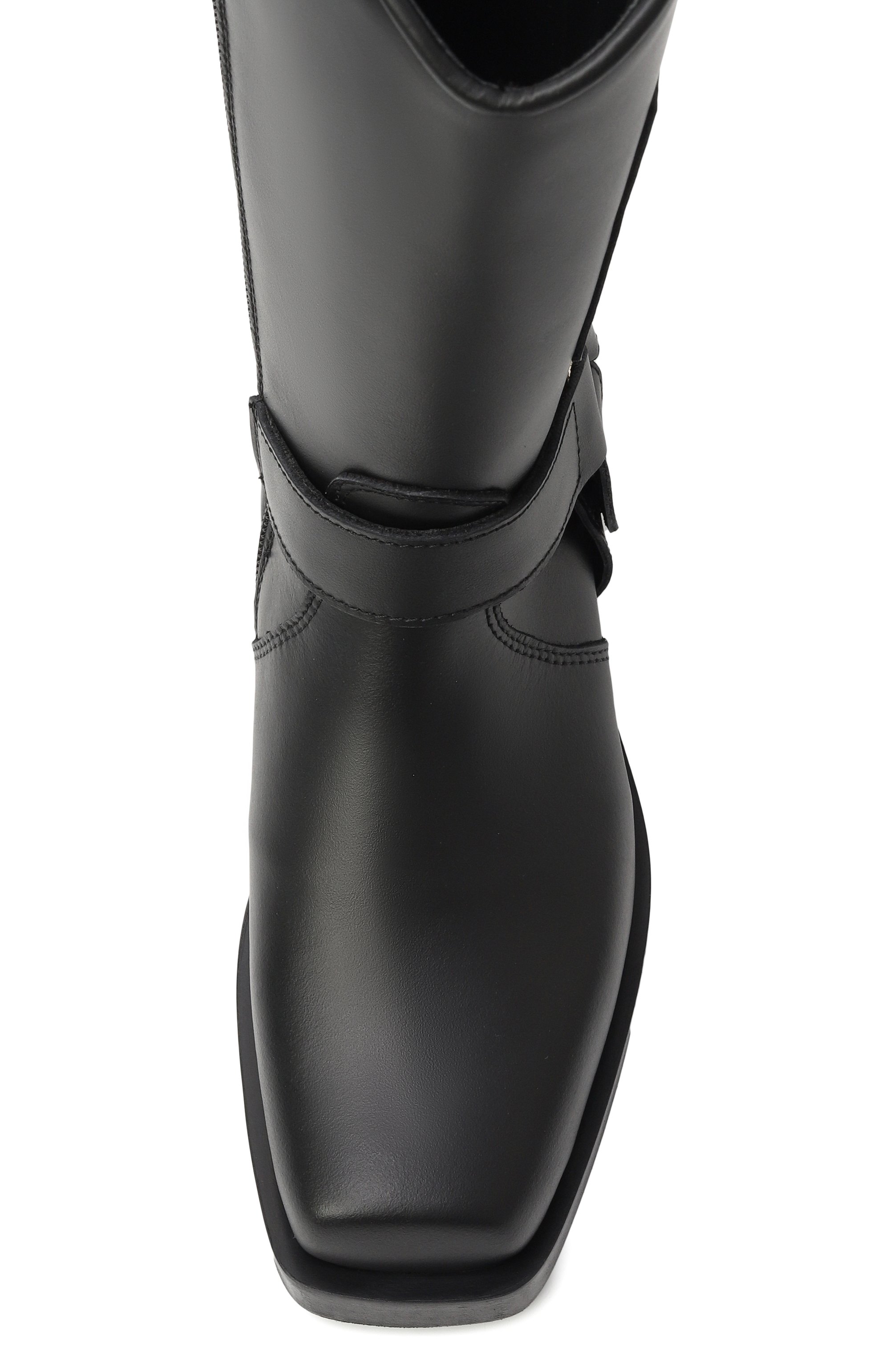 Кожаные сапоги N21 черного цвета по цене 42500 руб., арт. 80950/28-35, фото 4 Кожаные сапоги N21, арт. 80950/28-35, фото 4