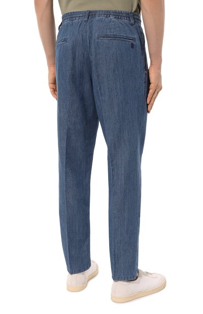 Брюки из хлопка и льна STEFANO RICCI, арт. MFT41B3110/T205BL, фото 4