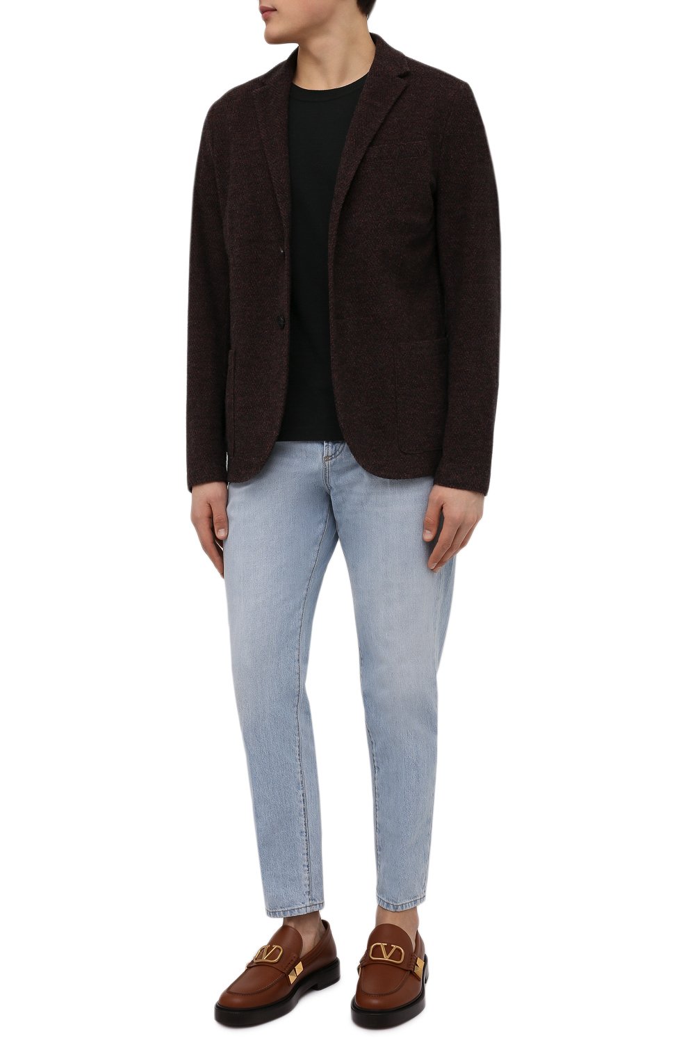 Кожаные лоферы stud sign VALENTINO, арт. XY2S0F09/ELI, фото 2