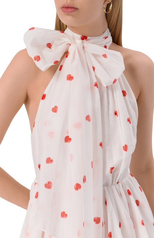 Платье из хлопка и шелка YVON 0 160012 Белый  0 160012 Фото 4