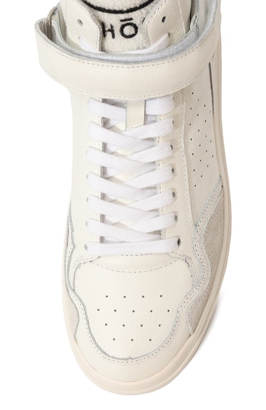 Кожаные кеды Tweener Ghoud Кремовый, фото 6