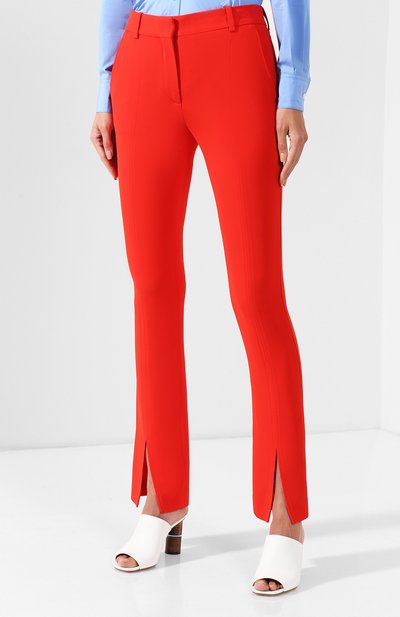 Брюки с разрезами VICTORIA BECKHAM, арт. TR SLM 2809 MSS19 FLUID CADY, фото 3