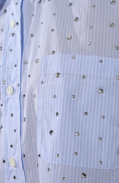 Хлопковая рубашка MIU MIU, арт. MK1564-10AP-F0012, фото 5