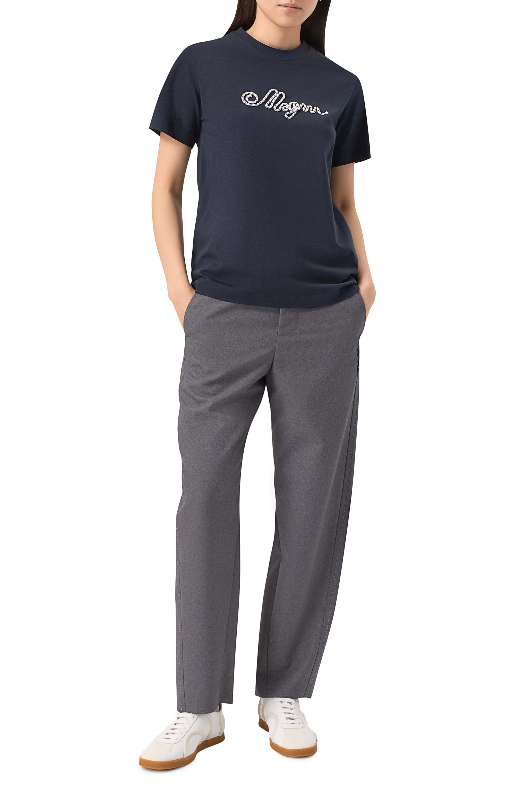 Хлопковая футболка MSGM, арт. 3841MDM130/257097, фото 2