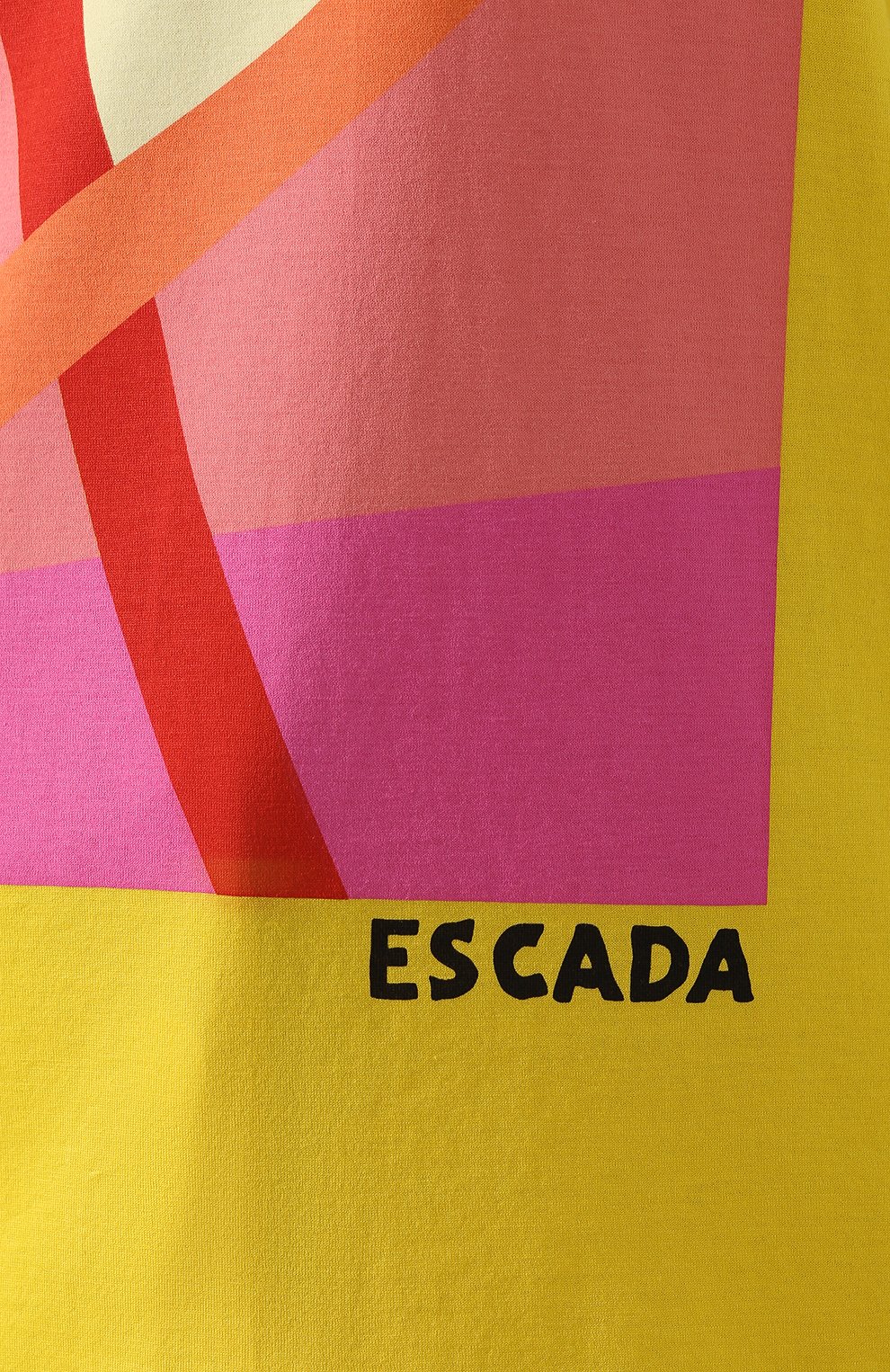 Хлопковая футболка ESCADA SPORT желтого цвета по цене 15350 руб., арт. 5029279, фото 5 Хлопковая футболка ESCADA SPORT, арт. 5029279, фото 5