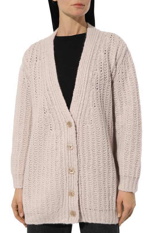 Кардиган из кашемира и шелка Kiton D5871732272 Бежевый  D5871732272 Фото 3