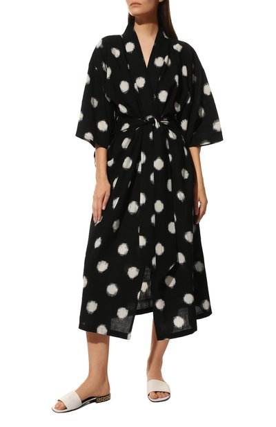 Хлопковое кимоно KLEED LOUNGEWEAR, арт. KARB BLACK KIM0N0, фото 3