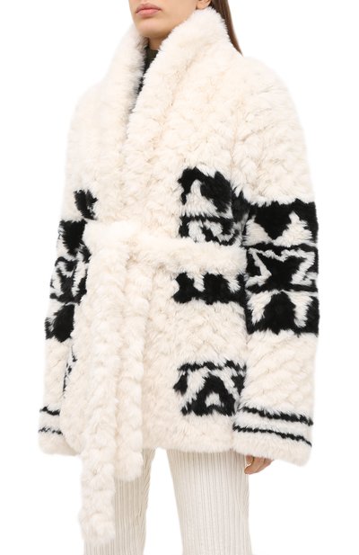 Пальто DSQUARED2 белого цвета по цене 253000 руб., арт. S72AA0464/S53449, фото 4 Пальто DSQUARED2, арт. S72AA0464/S53449, фото 4