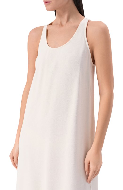 Платье из вискозы TOTEME 243-WRD4142-FB0240 Кремовый  243-WRD4142-FB0240 Фото 4