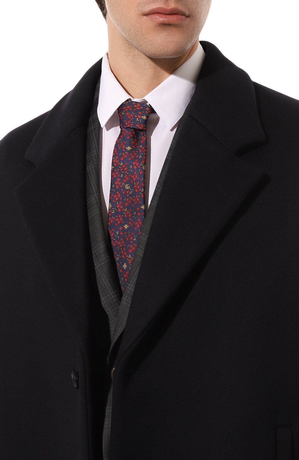 Шелковый галстук GUCCI, арт. 658032 4E002, фото 2