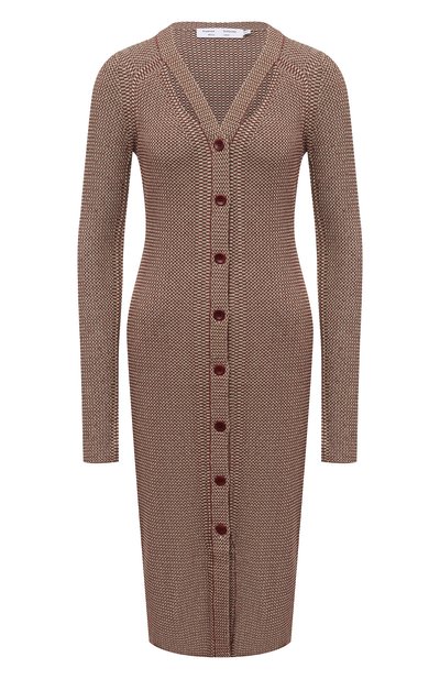 Женское платье из шелка и хлопка PROENZA SCHOULER WHITE LABEL, арт. WL2147689-KS058