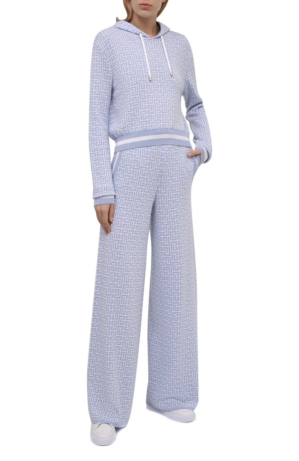 Худи из шерсти и льна BALMAIN, арт. WF1JP005/K256, фото 2