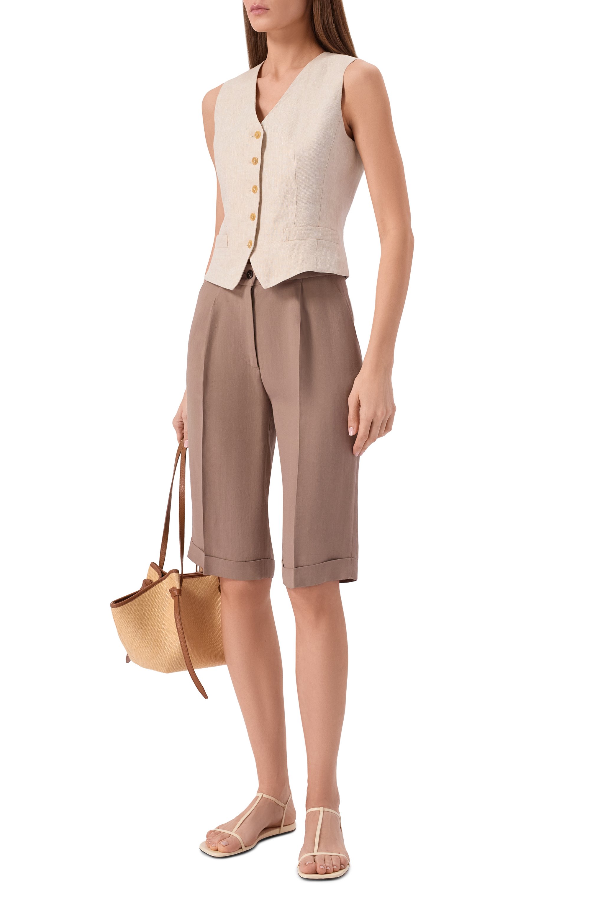 Льняной жилет WEEKEND MAX MARA, арт. WKDPACE, фото 2