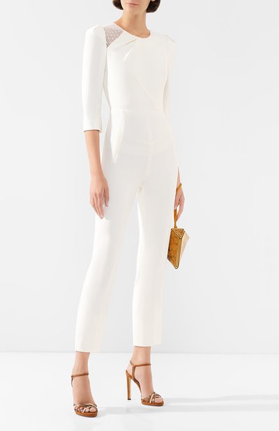 Комбинезон ROLAND MOURET белого цвета по цене 159500 руб., арт. PS20/S0847/F0382, фото 2 Комбинезон ROLAND MOURET, арт. PS20/S0847/F0382, фото 2