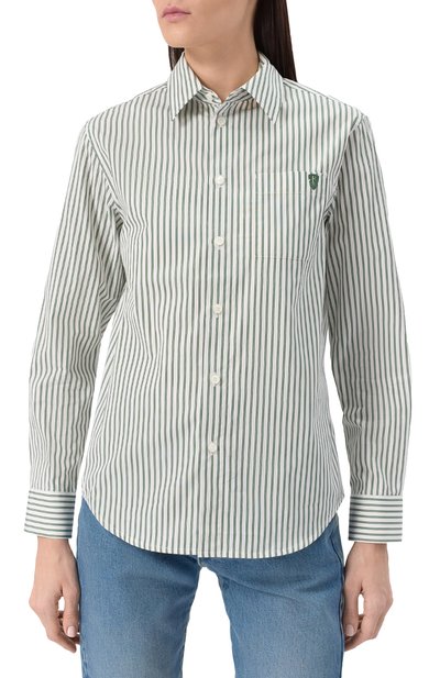 Хлопковая рубашка BURBERRY, арт. 8102550, фото 3