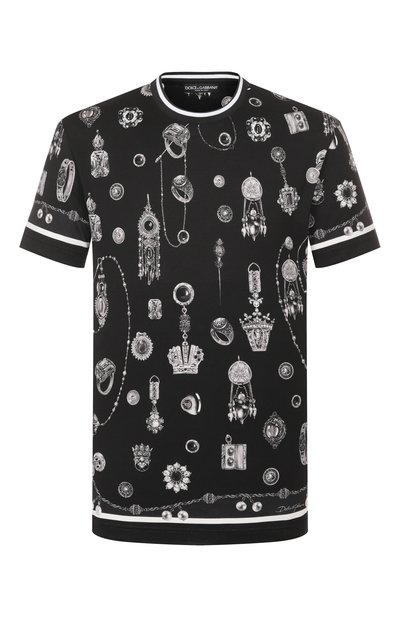 Мужская хлопковая футболка DOLCE & GABBANA, арт. G8RN8T/G7PKX